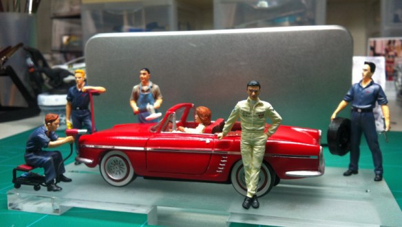 En situation, avec une Renault Floride faite maison !