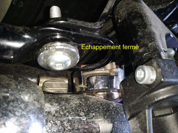 Echappement actif Harley, fermé